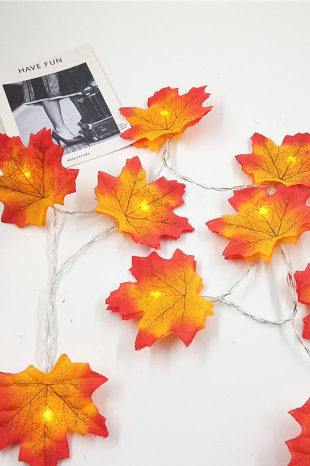 Halloween, Thanksgiving maple leaf, pumpkin-shaped LED light string, luminous decorative light