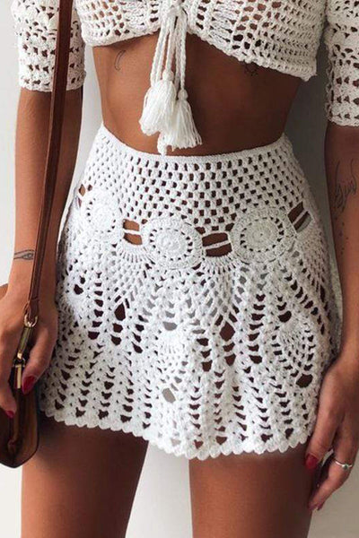 Hand Crochet Mini Skirt