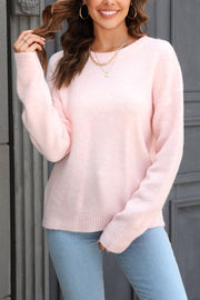 Solid Color Simple All-Match Pullover Sweater