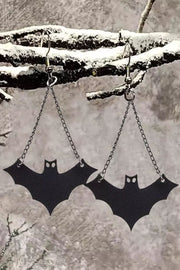 Halloween Bat Hook Alloy Gothic Earrings