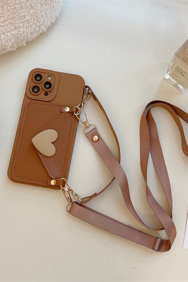 Leather ❤ Card Holder Lanyard Phone Case For iPhone14/13/12/11(Pro,Pro Max)