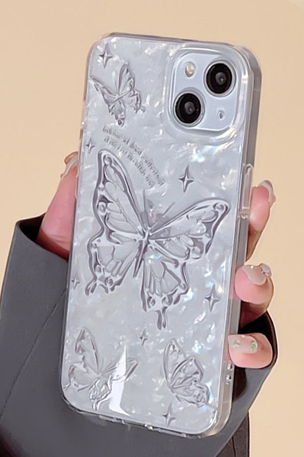 Shiny Seashell Butterfly Phone Case For iPhone14/13/12/11(Pro,Pro Max)