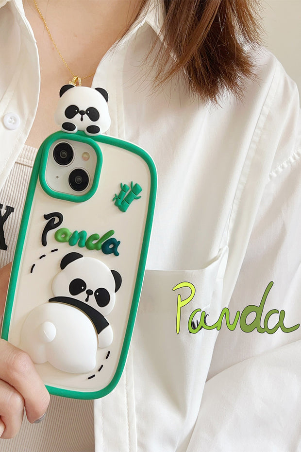 Decompression 3D Panda Phone Case For iPhone14/13/12/11(Pro,Pro Max)