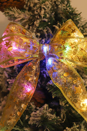 Christmas ribbon LED light string Christmas tree, gift box decoration ribbon flashing light string