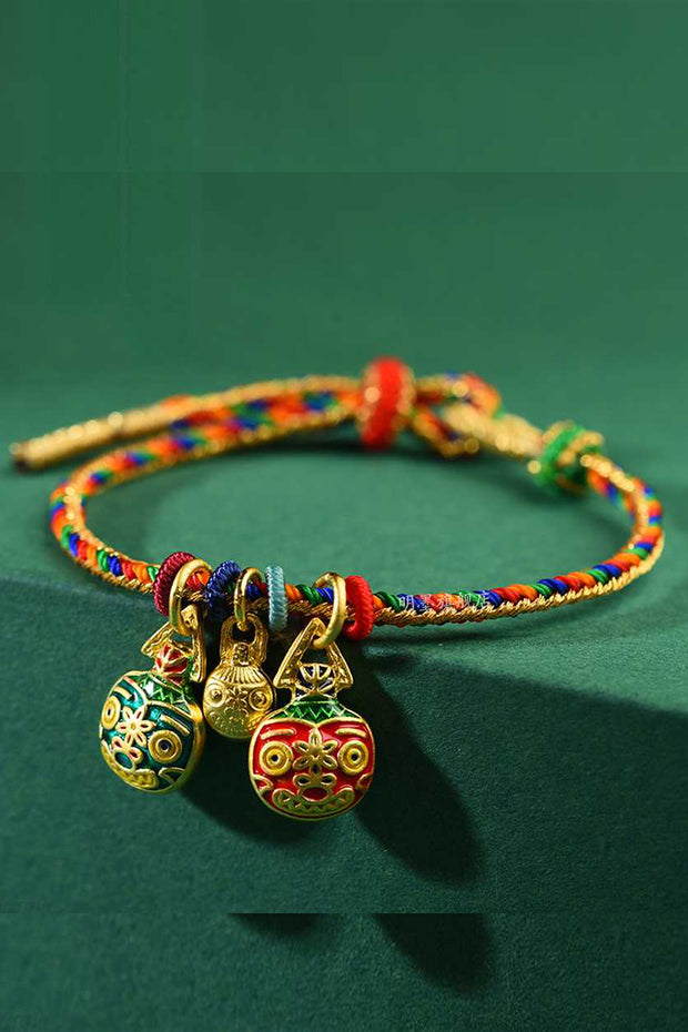 Colorful Woven Lovely Charm Bracelet
