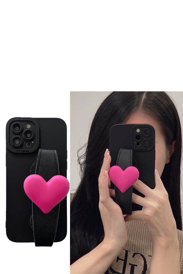 Heart Decoration Wristband Phone Case For iPhone14/13/12/11(Pro,Pro Max)