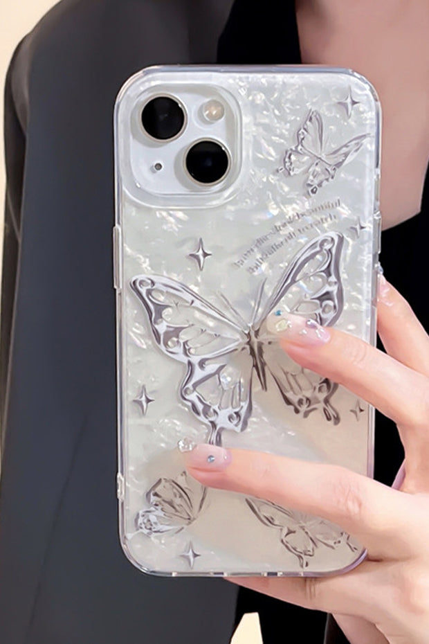 Shiny Seashell Butterfly Phone Case For iPhone14/13/12/11(Pro,Pro Max)