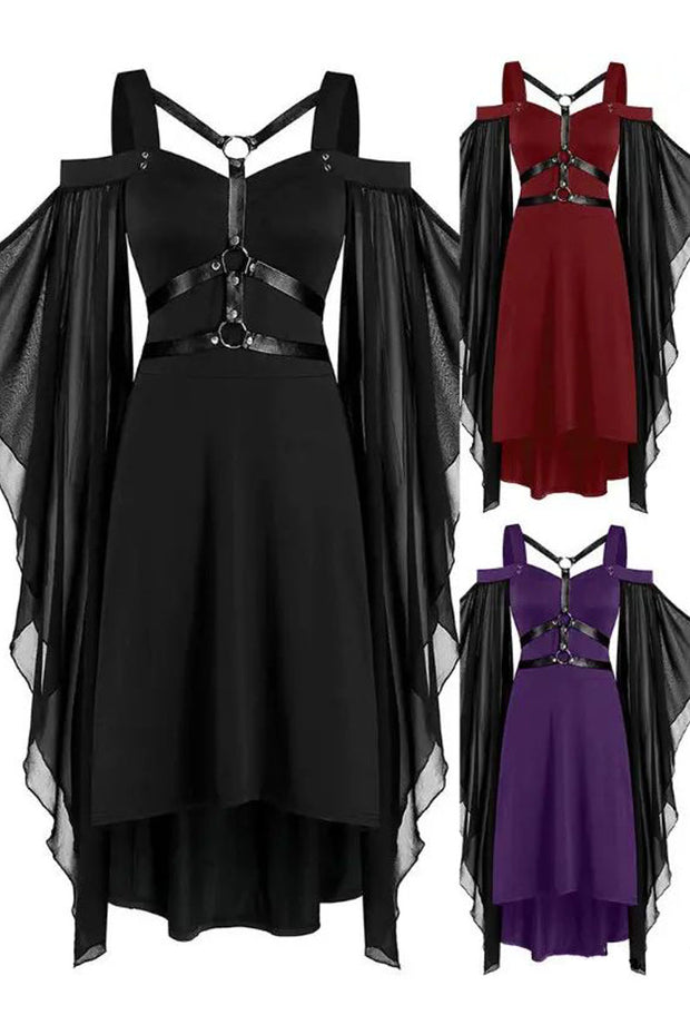 Halloween Gothic Punk Dress Women Cosplay Party Dresses