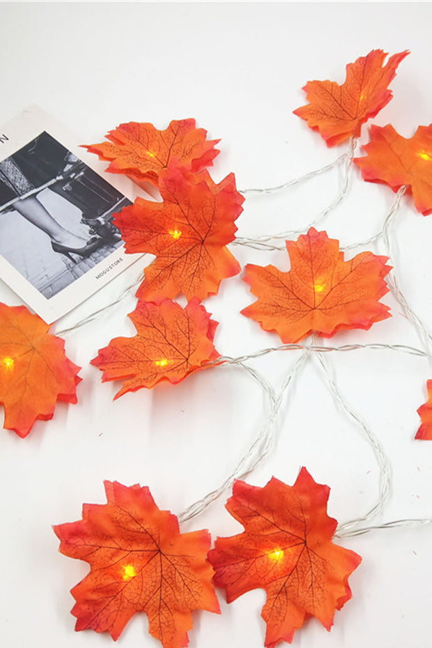 Halloween, Thanksgiving maple leaf, pumpkin-shaped LED light string, luminous decorative light