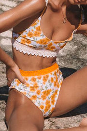 Floral Two-piece swimsuit