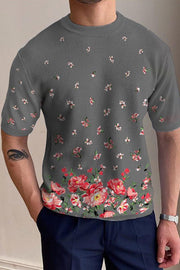 Men's Round Neck Knitted T-Shirt