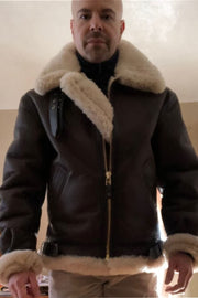 Men's Winter Fleece Coat Casual Military Bomber Jacket Stand Collar Cotton Cargo Outwear