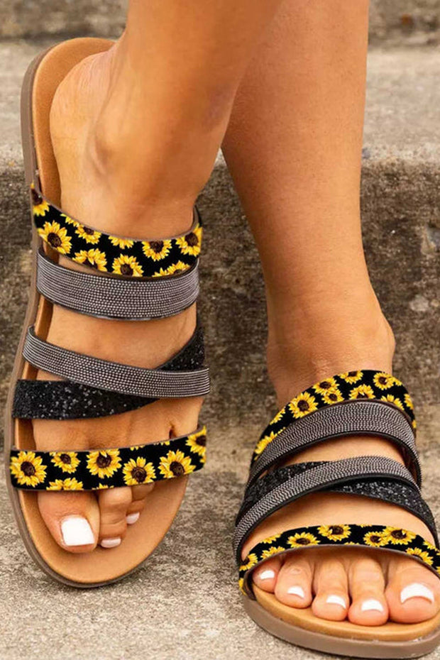 Sunflower Criss Cross Slippers