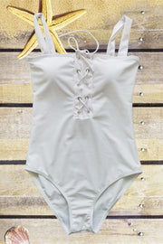 Lace-Up One-piece Swimsuit