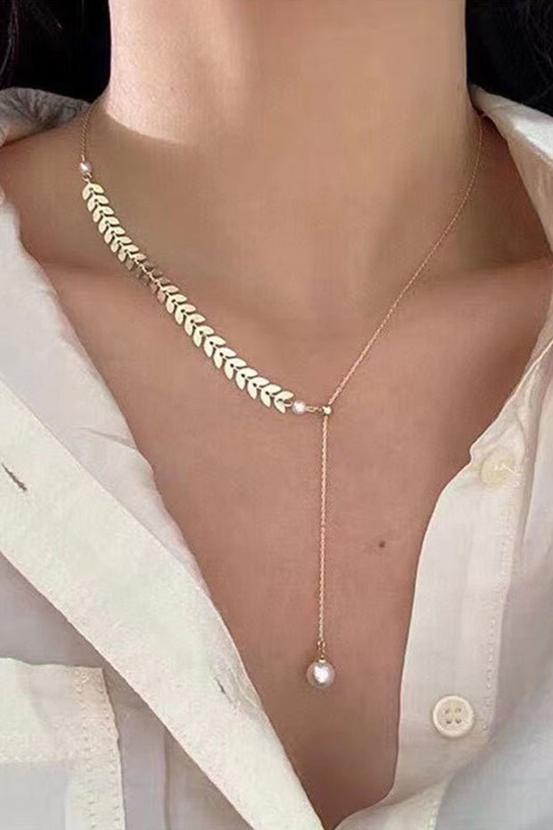 Elegant Ball Pearls Pendant Necklaces