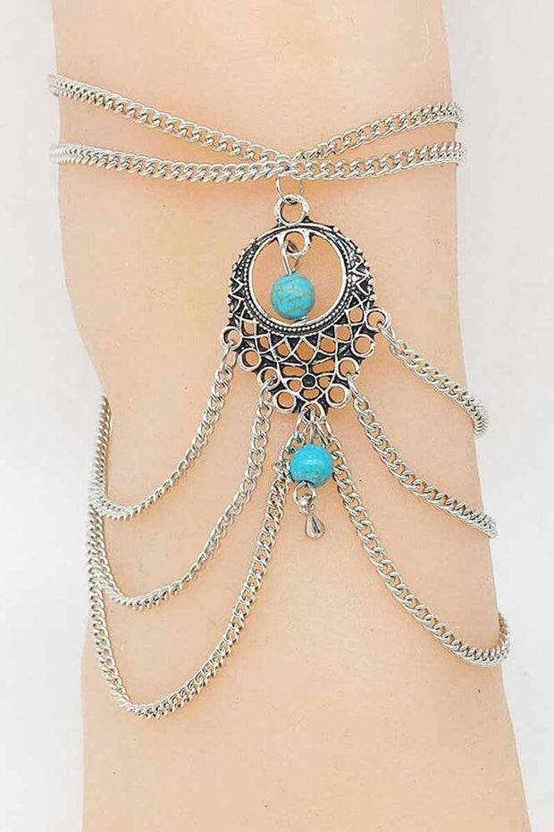 Silver Bohemian Anklet Chain