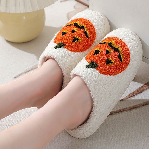 Halloween-themed Faux Fur Slippers