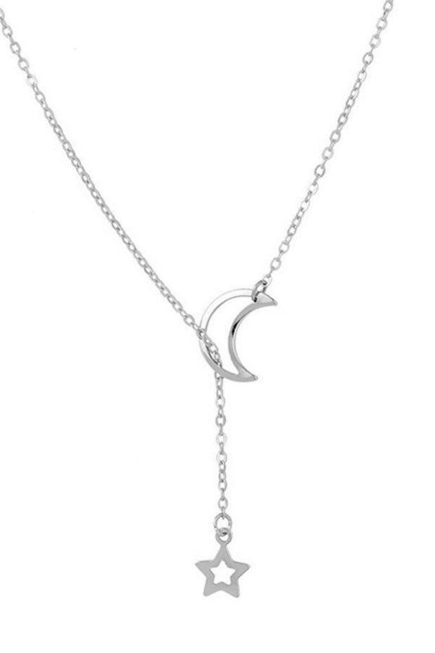 To The Moon And Star Necklace