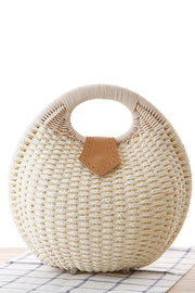 Cute Shell Shape Woven Straw Beach Handbag