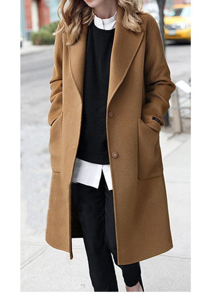 Fashion Woolen coat long coat