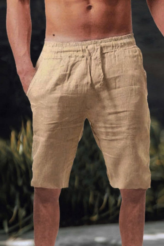 Men's Loose Linen Breathable Half Pants