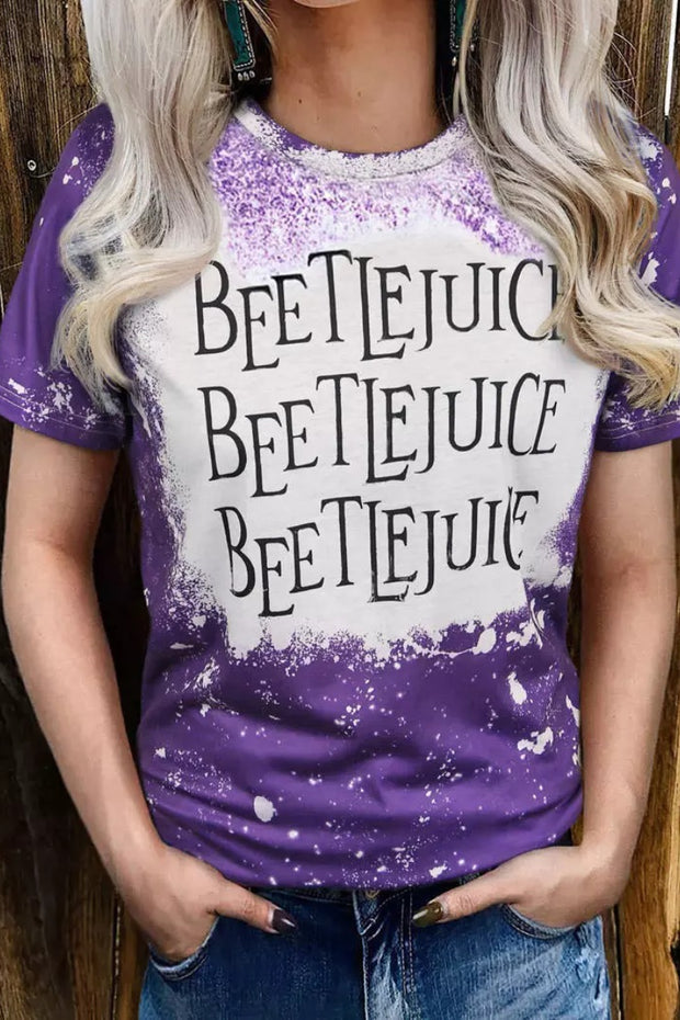“Beetlejuice“Bleached T-Shirt Tee