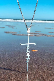 Faith Cross Alloy Pendant Necklace
