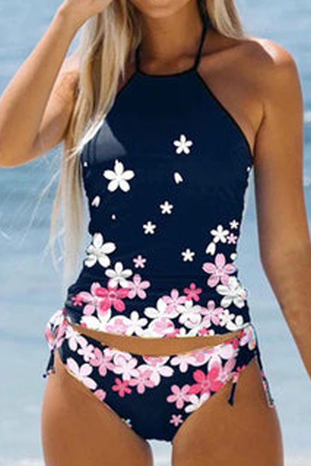 🔥Floral Print Backless Two Piece Swimwear