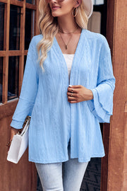 Bell Sleeve Knit Cardigan Top