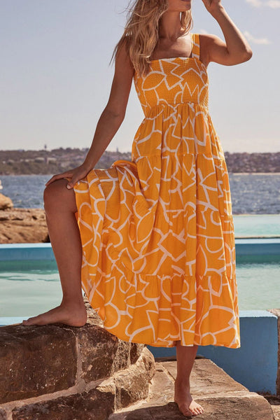 Women’s Print Casual Sleeveless Beach Dress