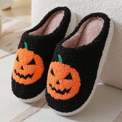 Halloween-themed Faux Fur Slippers