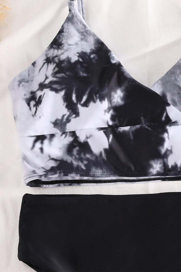 Tie Dye High Waisted Two Piece Swimsuit