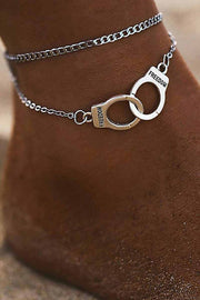 Funny Handcuff Trim Pendant Anklet