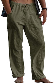 Men's Linen Beach Casual Loose-Fitting Pants