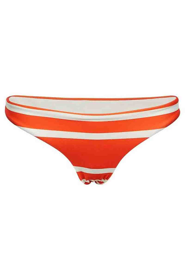 Striped Orange Two pieces Swimsuit