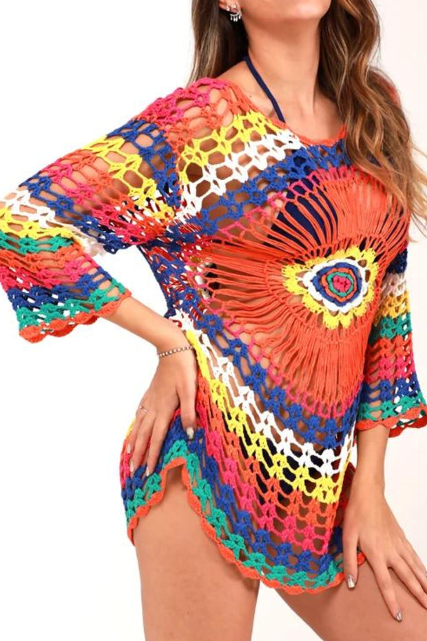 Colorful Sun Protection Swimsuit Cover Up