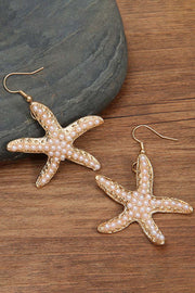 Pearls Starfish Earrings