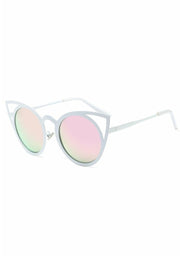 Stylish Mirror Cat Eye Sunglasses