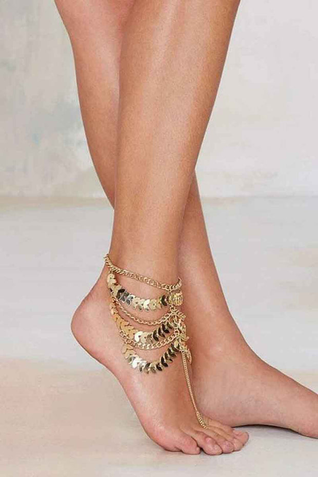 Gold Boho Anklet Chain