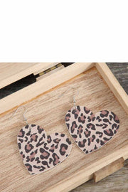 Valentine's day love leather Earrings