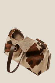 Animal Print Leather Tote Bag