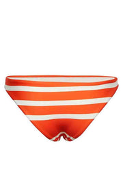Striped Orange Two pieces Swimsuit