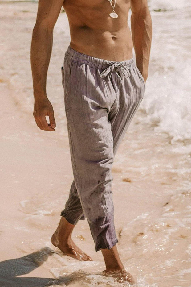 Men's Linen Classic Casual Trousers