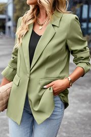 Solid Color Casual Suit