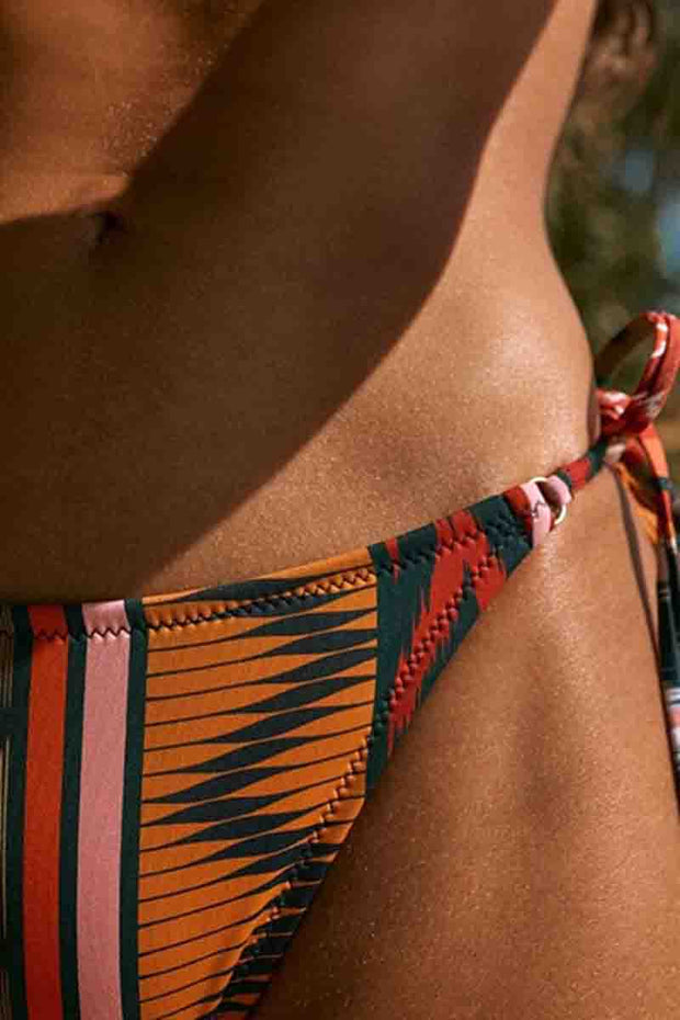 Printed Multicolor Two Pieces Swimsuit