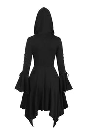 Halloween Party Cosplay Women Costume Medieval Cloak Hooded  Gothic Vintage Dress