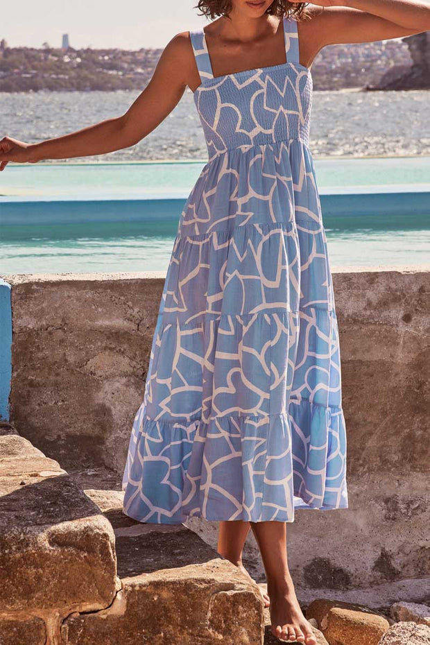 Women’s Print Casual Sleeveless Beach Dress