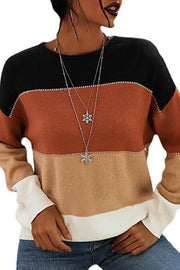 O-Neck Multi Color Sweater