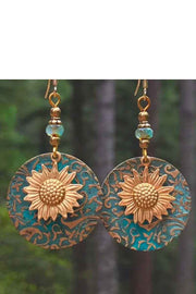 Women'S Vintage Sunflower Earrings