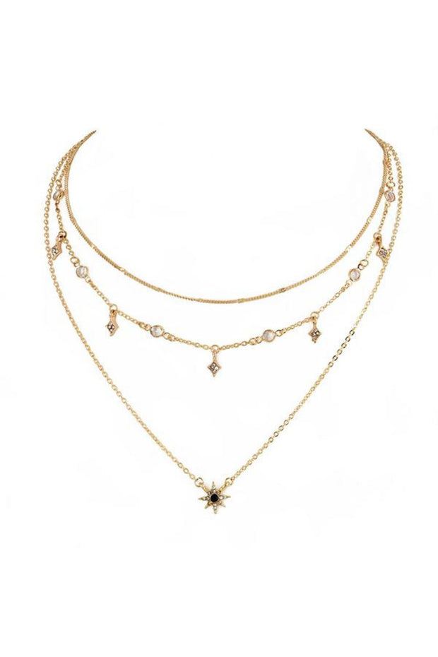 Star Charm Layered Chain Necklace